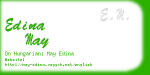 edina may business card